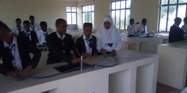 students working in a science laboratory